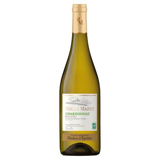 Vin Blanc Languedoc Roussillon Chardonnay IGP ROCHE MAZET - la bouteille de 75cL