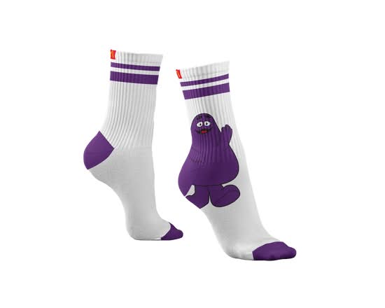 Child Grimace Silly Socks