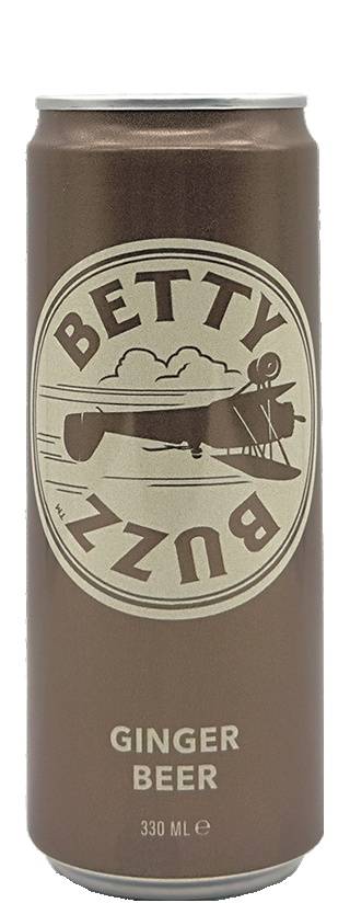 Betty Buzz Ginger Beer 6x330ml Cans