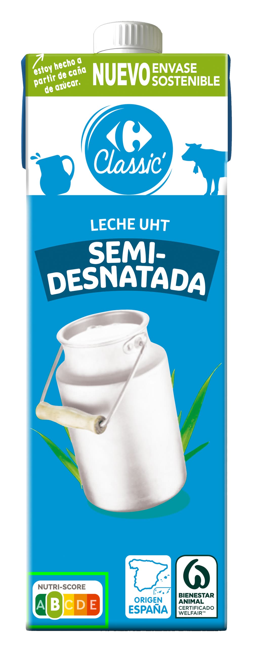 Leche semidesnatada · Carrefour (1 L)
