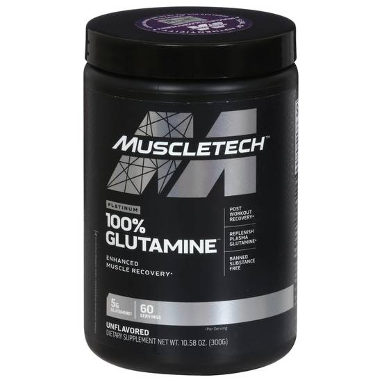 Muscletech Platinum Unflavored 100% Glutamine
