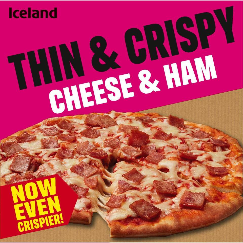 Iceland Thin and Crispy Cheese and Ham