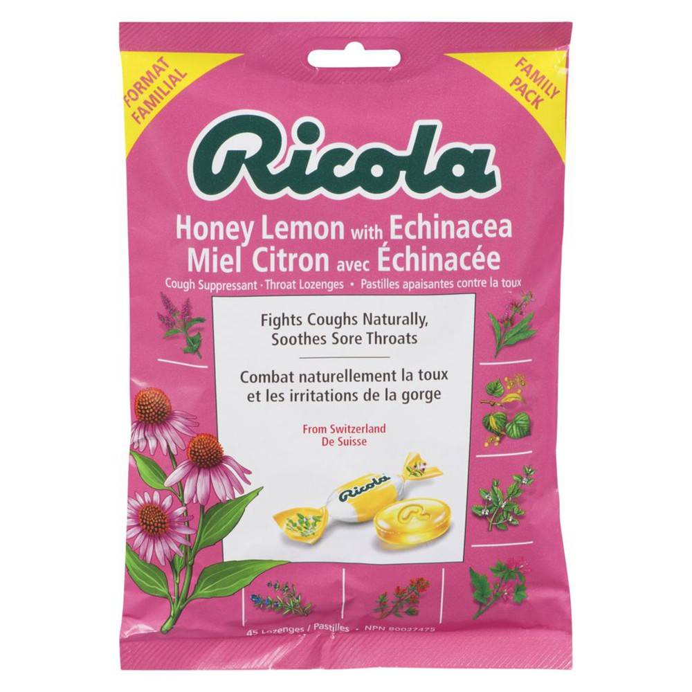 Ricola Lozenges, Honey Lemon, Family Bag (45 ea)