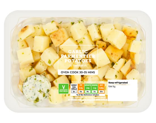 Sainsbury's Garlic Parmentier Potatoes (400g)
