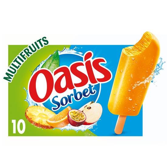 Oasis - Glaces sorbet multifruits (10 pièces)