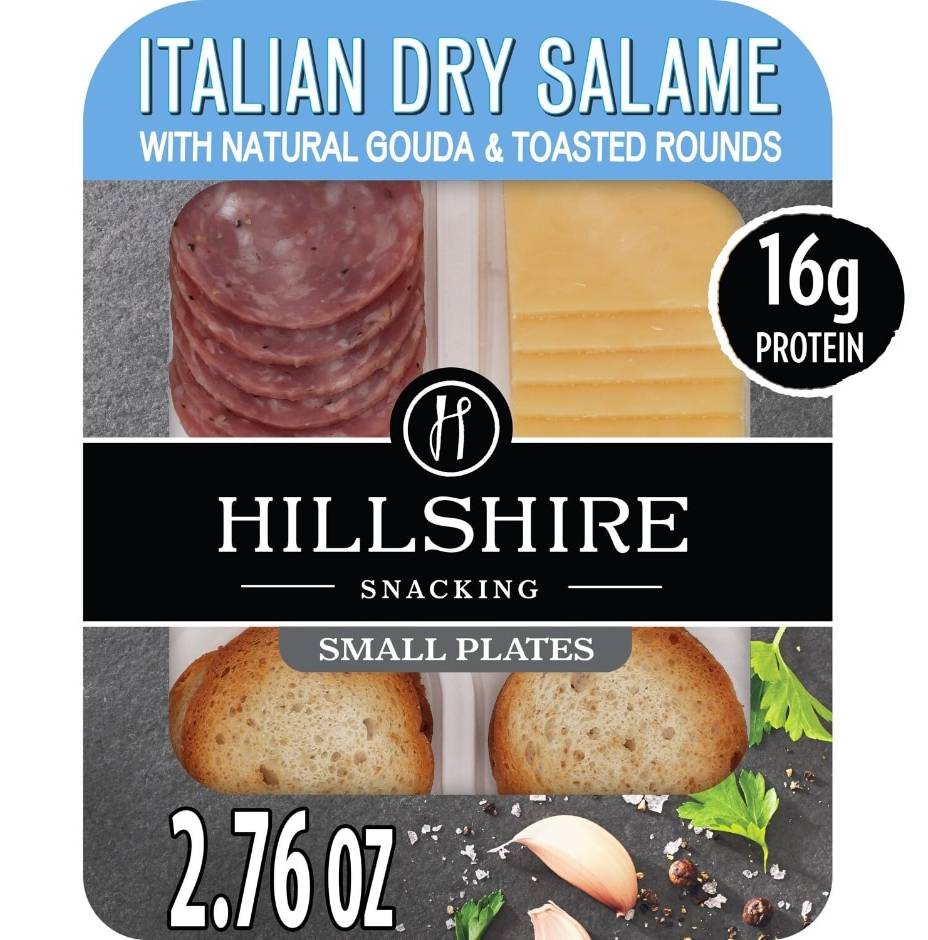 Hillshire Italian Dry Salame With Natural Gouda Cheese & Toasted Rounds Snacking (2.76 oz)