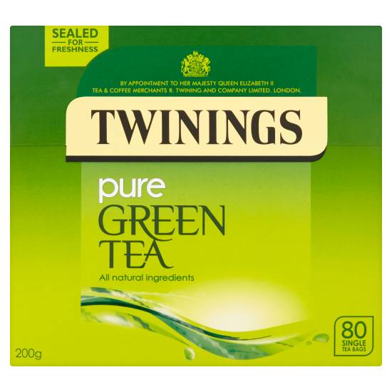 Twinings Pure Green Tea Single Tea Bags (80ct, 200g)