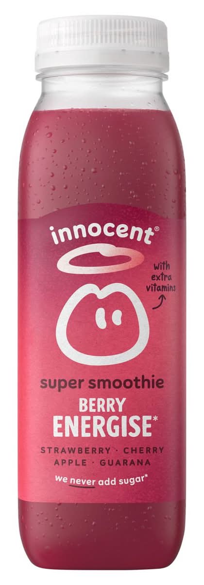 Innocent Super Smoothie Berry Energise Strawberry, Cherry, Apple, Guarana 300 ml