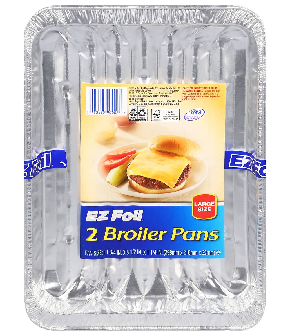 EZ Foil Broiler Pans, Large Size (2 ct)