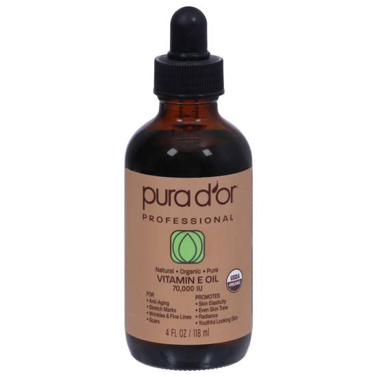 Pura D'or Organic Vitamin E Oil 70000 Iu (4 fl oz)