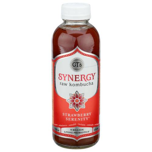 Gt's Living Foods Organic Synergy Strawberry Serenity Kombucha