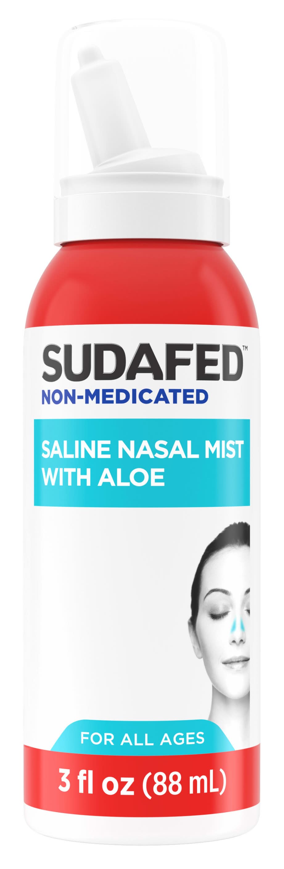 Sudafed Non-Medicated Saline Nasal Mist With Aloe (3 fl oz)