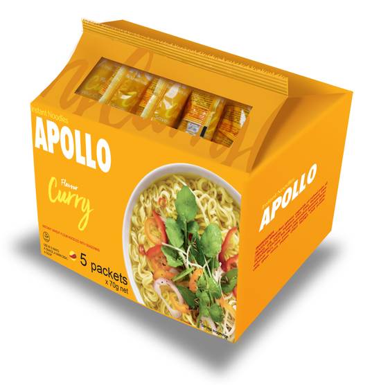 Apollo Packet Noodles Curry 5Pk 