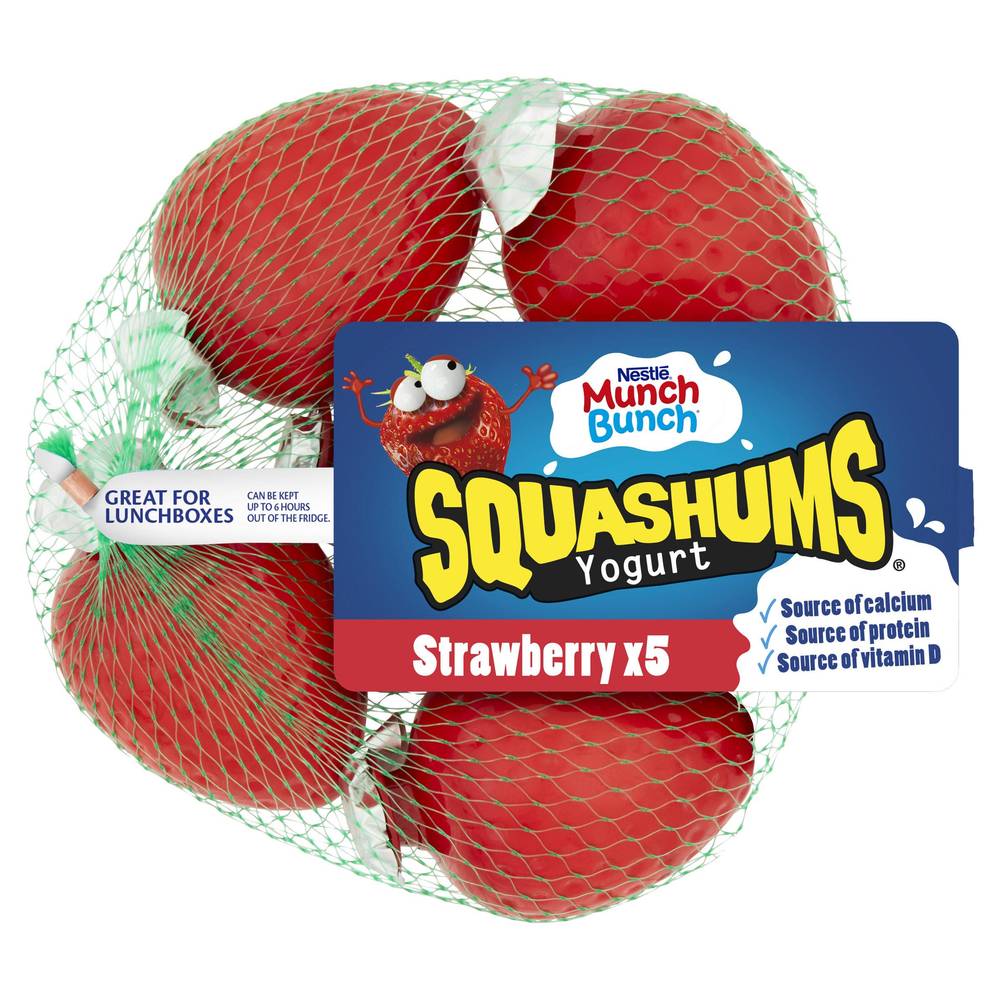 Munch Bunch 5 Pack Stawberry Squashums