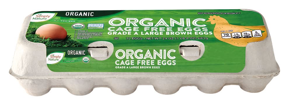 Simply Nature Organic Cage Free Brown Eggs