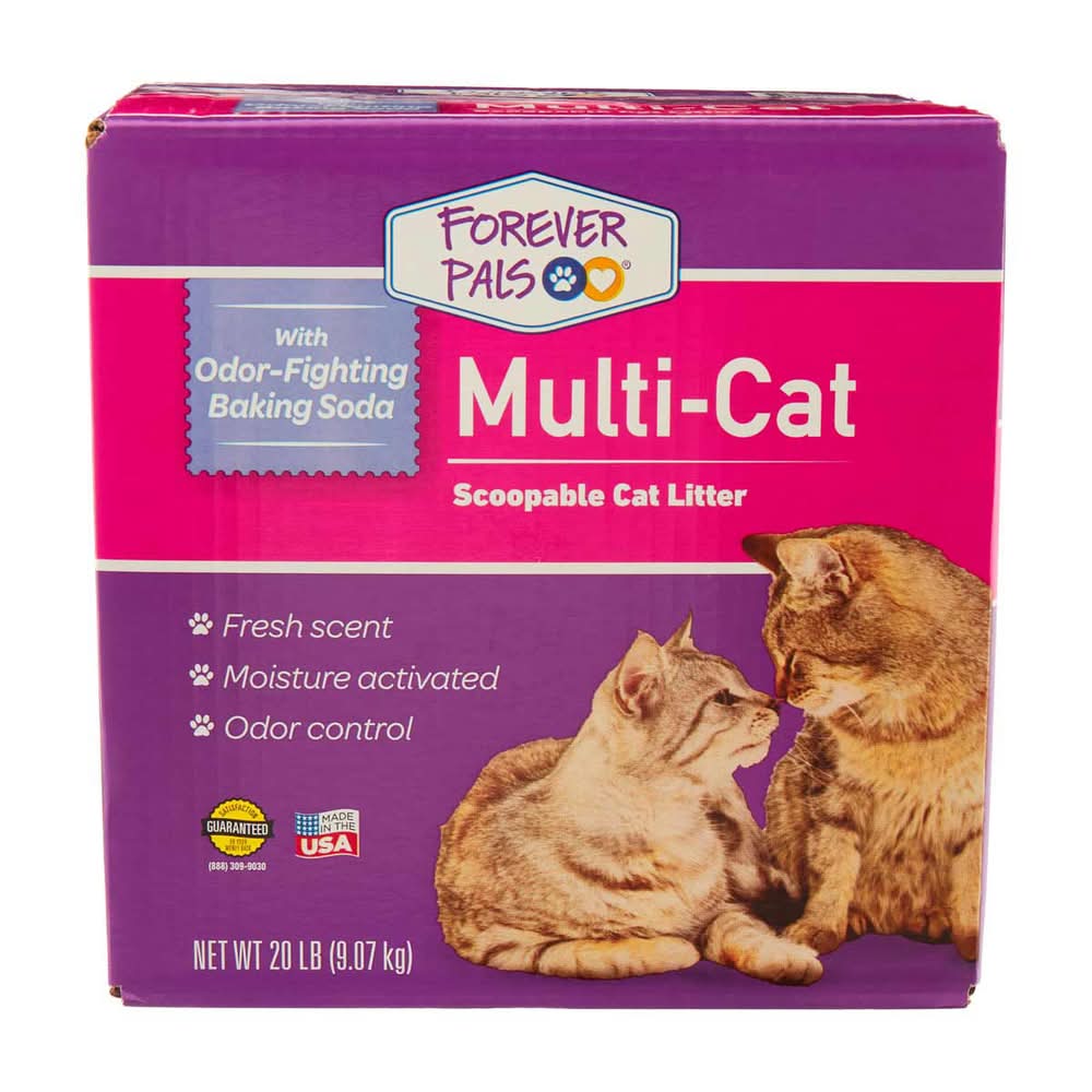 Forever Pals Multi-Cat Premium Scoopable Cat Litter 20 Lb