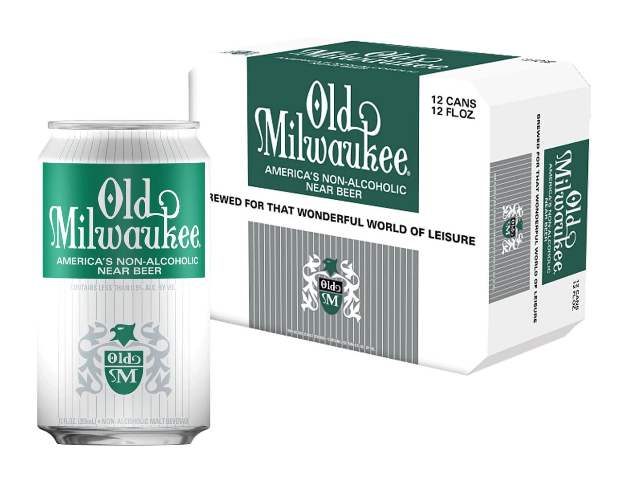 Old Milwaukee Non-Alcoholic Beer (12 x 12 fl oz)