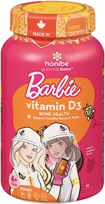Honibe Barbie Vitamin D3 Raspberry Gummies (60 g)
