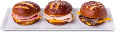 Ready Meals Trio Pretzel Slider Sandwich - Ea