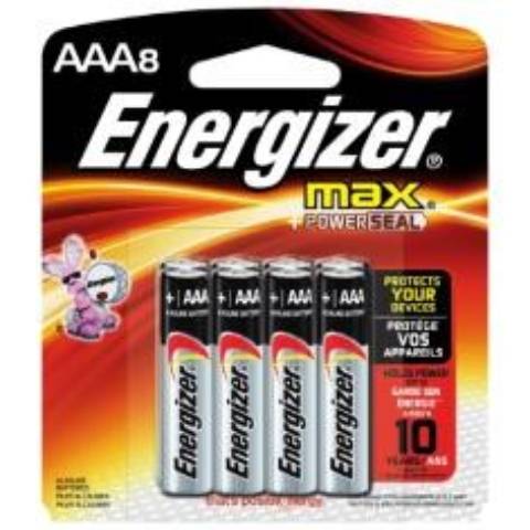 Energizer Max AAA 8 Pack