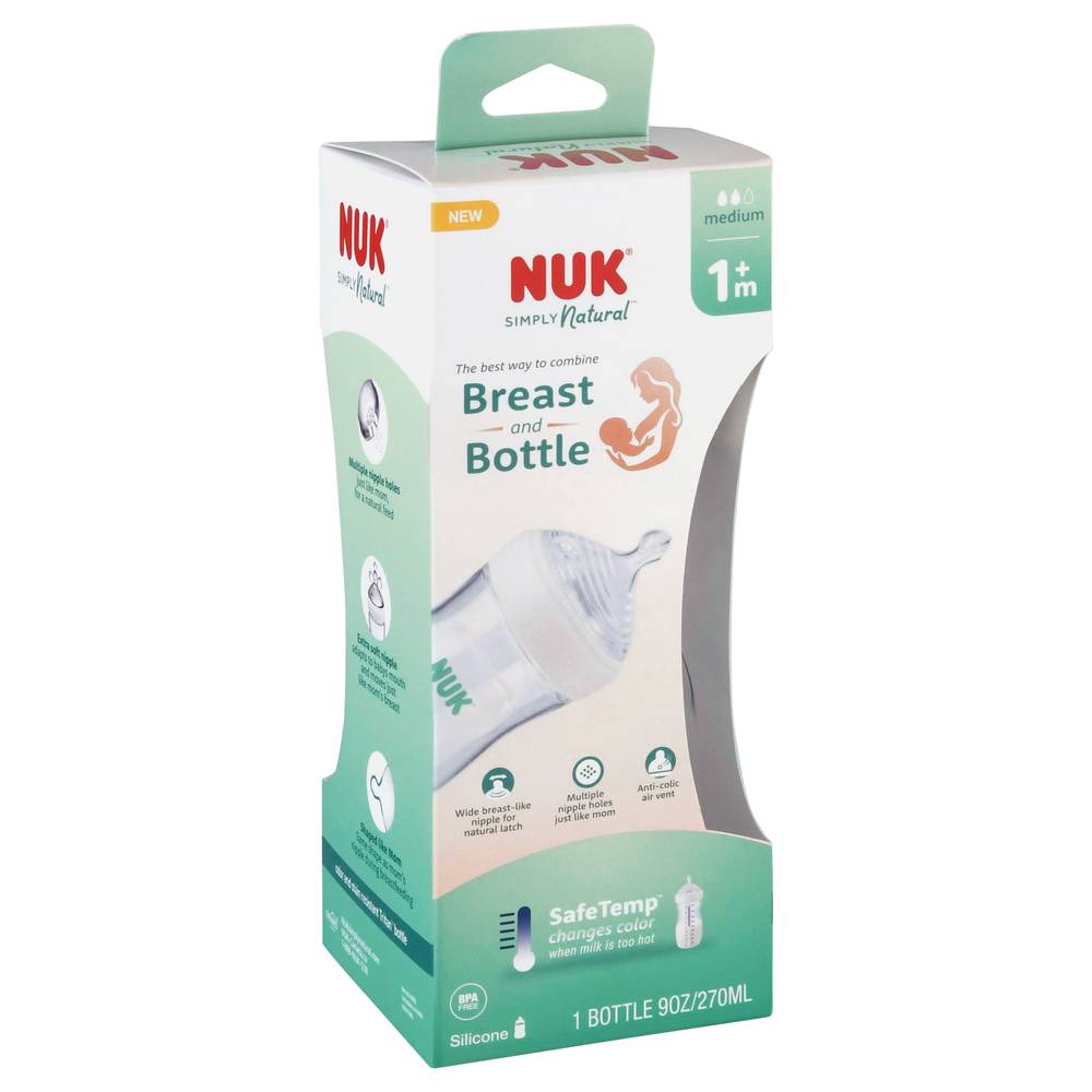 NUK Simply Natural Medium Silicone Bottle