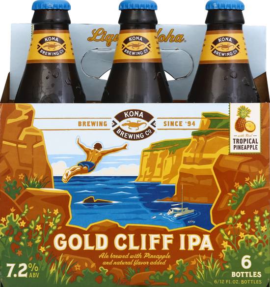 Kona Brewing Co. Gold Cliff Ipa Beer (6 ct, 12 fl oz)