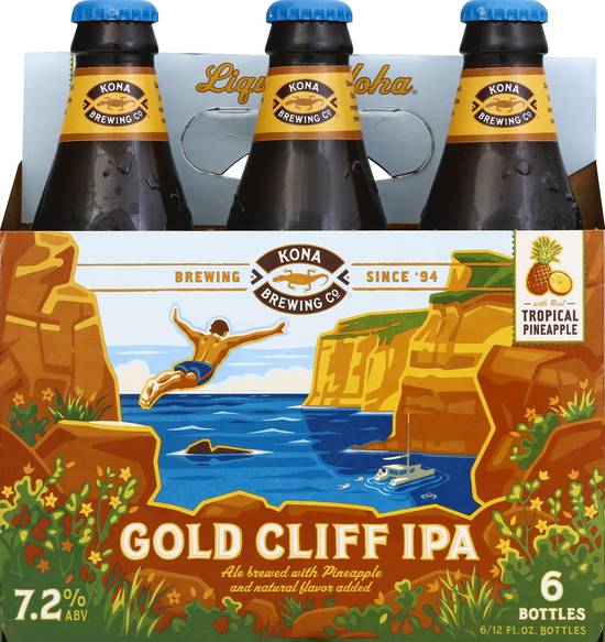 Kona Brewing Co. Gold Cliff Ipa Beer (6 ct, 12 fl oz) Delivery Near