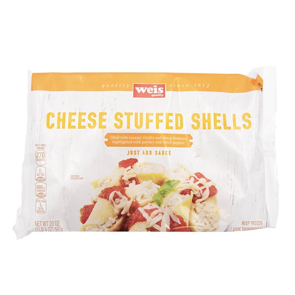 Weis Quality Frozen Pasta Stuffed Shell
