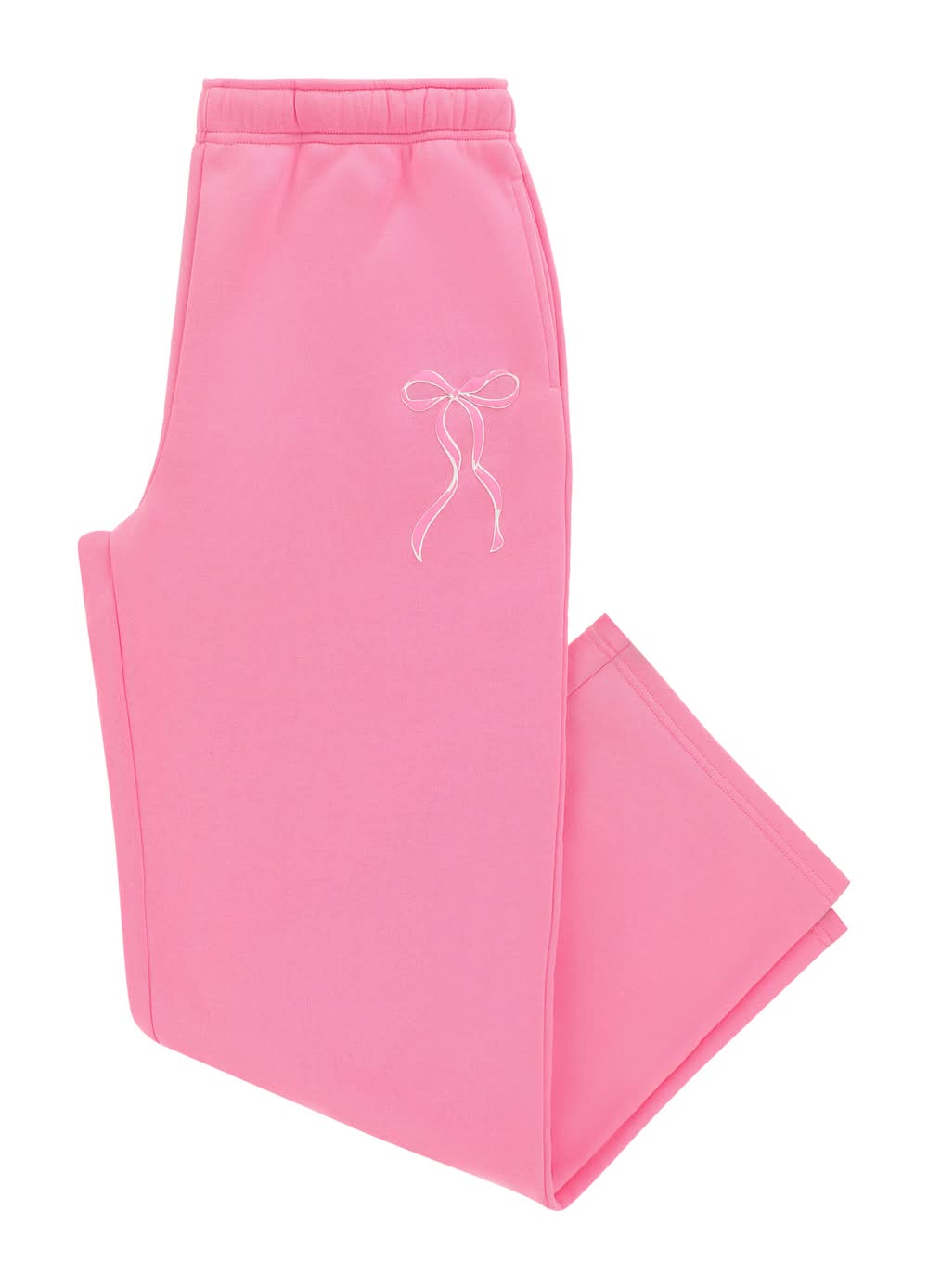 Juniors Sweatpant Large Pink Bow