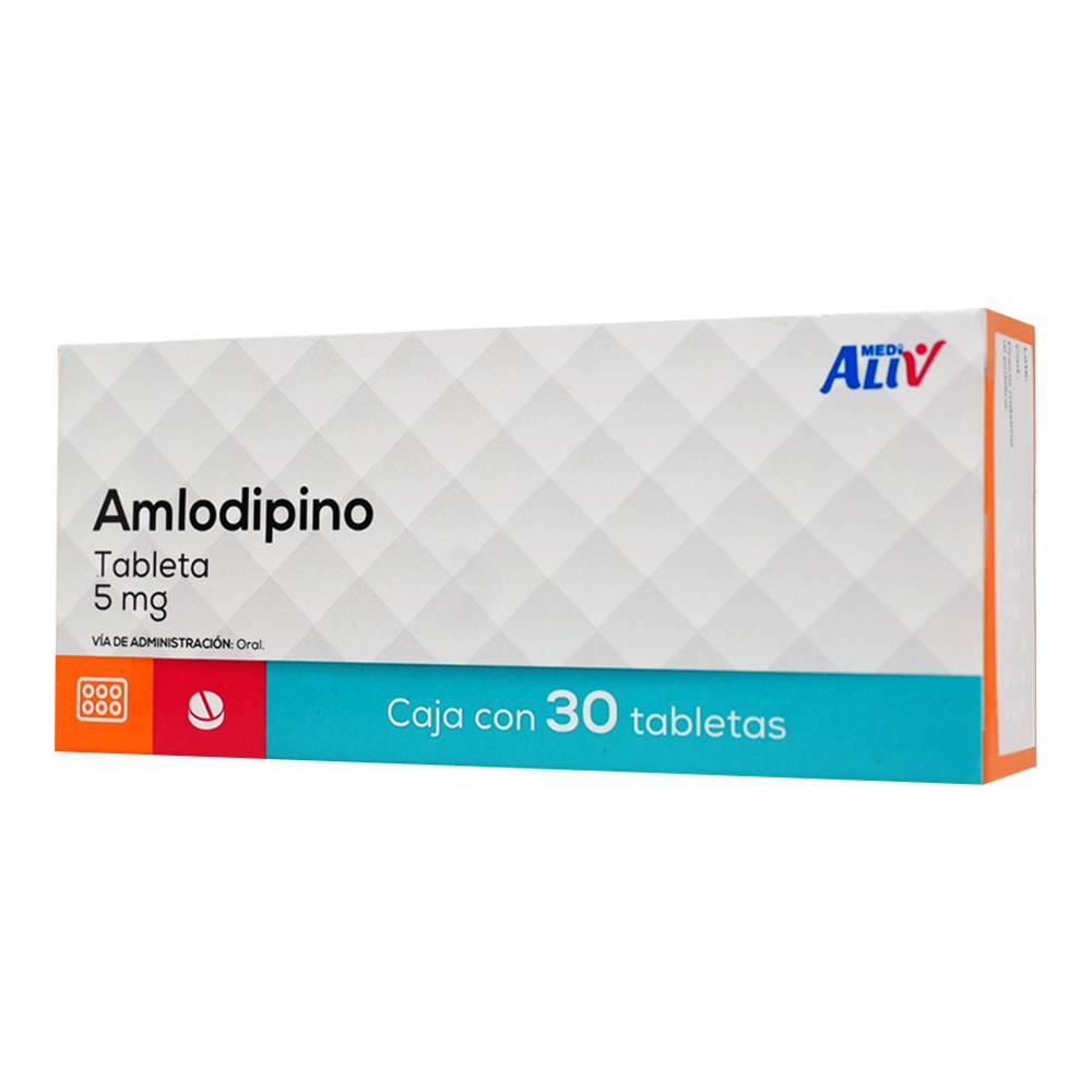 Medialiv amlodipino tabletas 5 mg (30 piezas)
