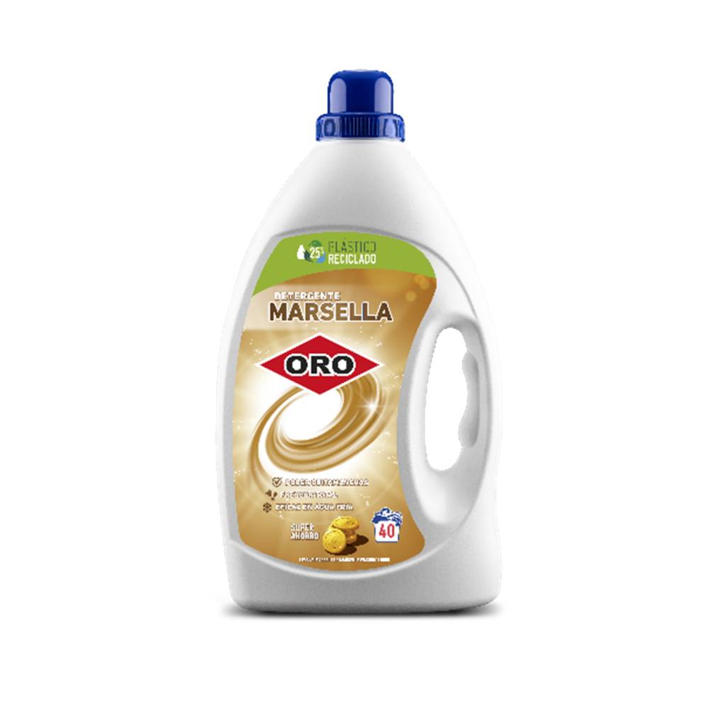 Detergente Oro líquido Marsella 2,6L 40 lavados