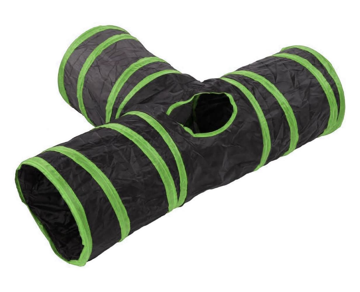 Cloe e Cluzo Three Way Green Cat Tunnel, 1 ea