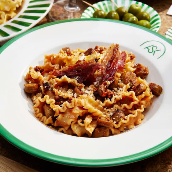 Luganica Sausage & 'Nduja Frilly Tagliatelle