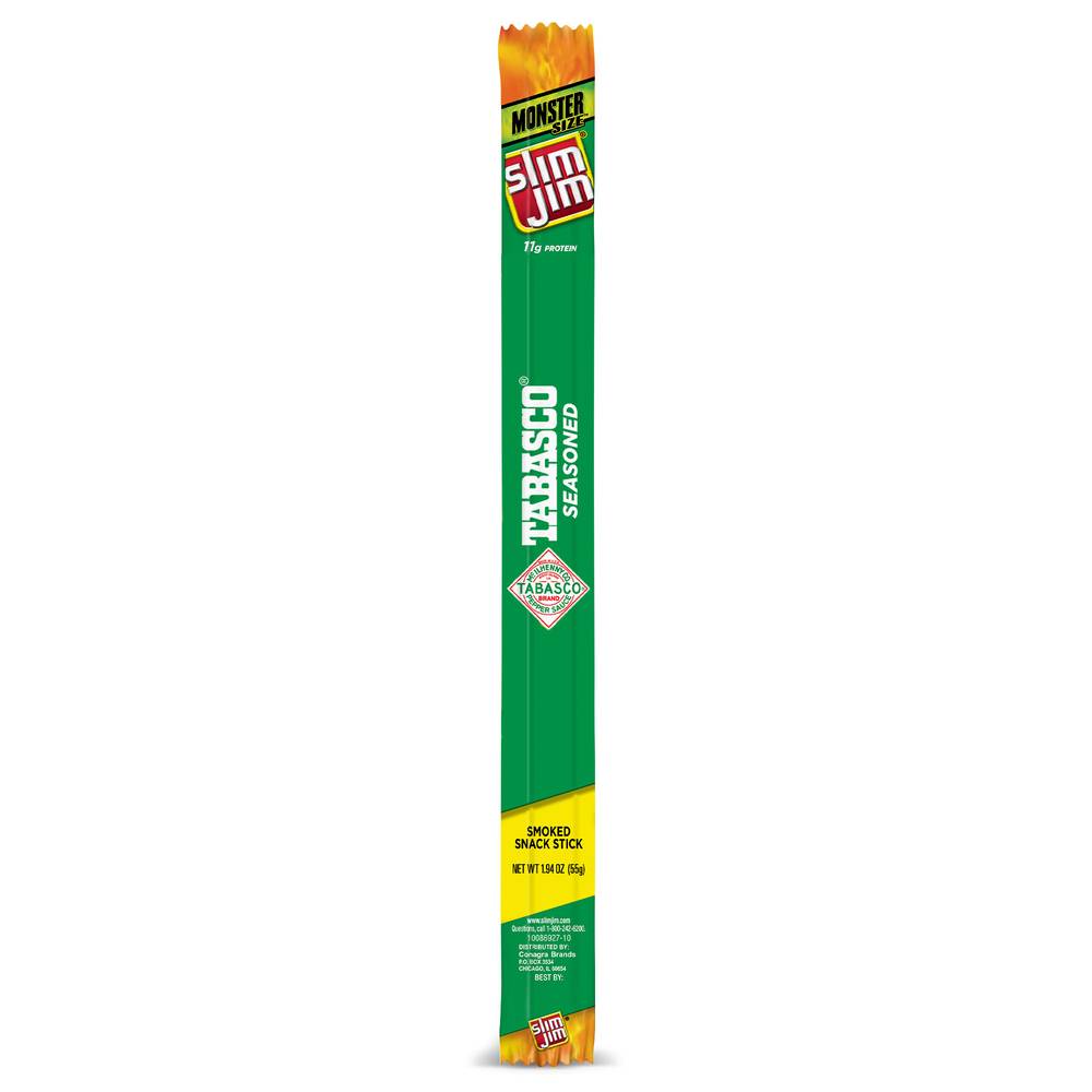 Slim Jim Monster Smoked Snack Stick (tabasco)