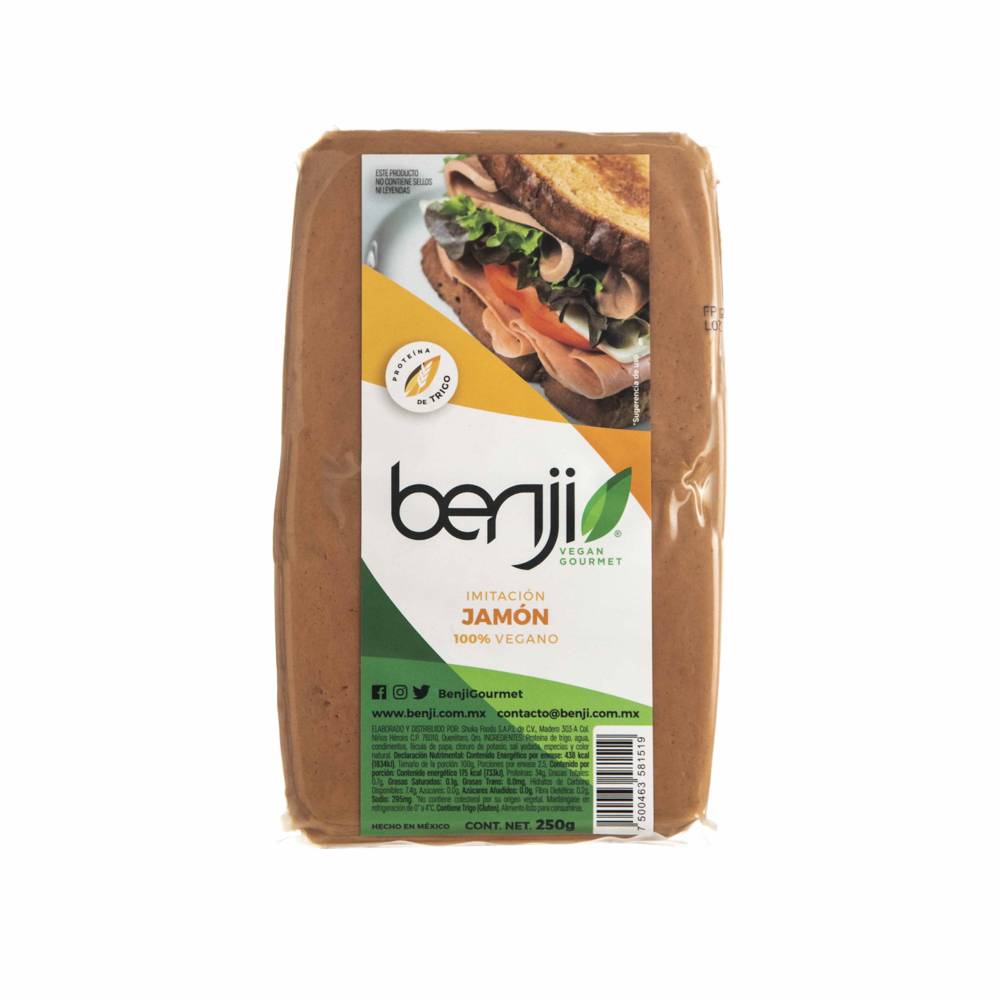 Benji jamón vegano (al vacío 250 g)