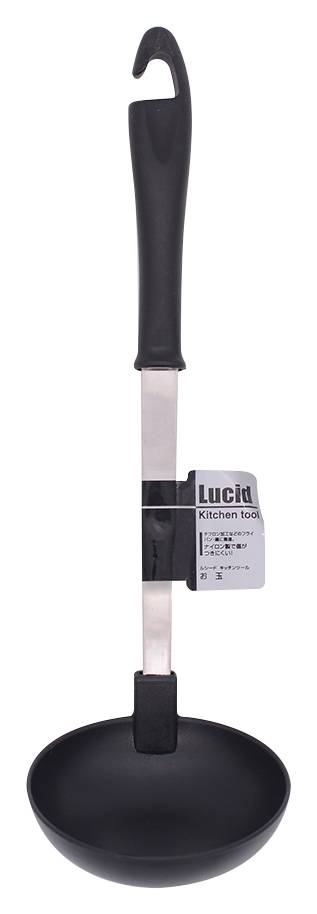 Lucid Plastic Soup Ladle With Stainless Steel Handle