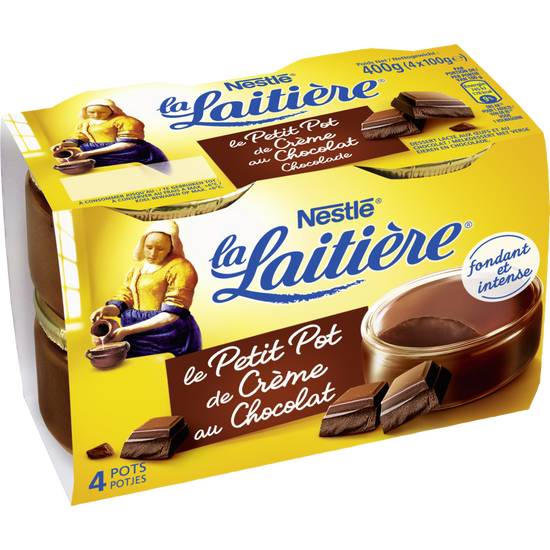 Petits Pots Creme Chocolat La Laitiere 4x125 gr