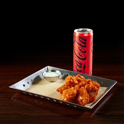 10 Boneless y gratis 5 Boneless + 1 Coca-Cola