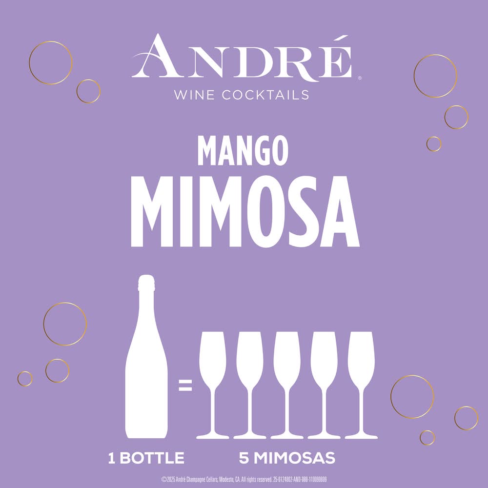 André Cocktails Mango Mimosa Sparkling Wine (750 ml)