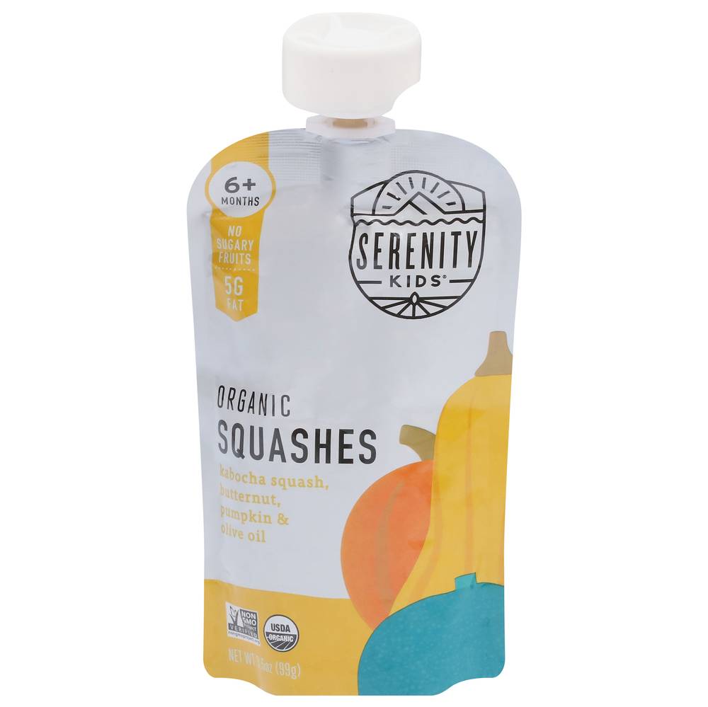 Serenity Kid's Organic Squashes Baby Food (3.5 oz)