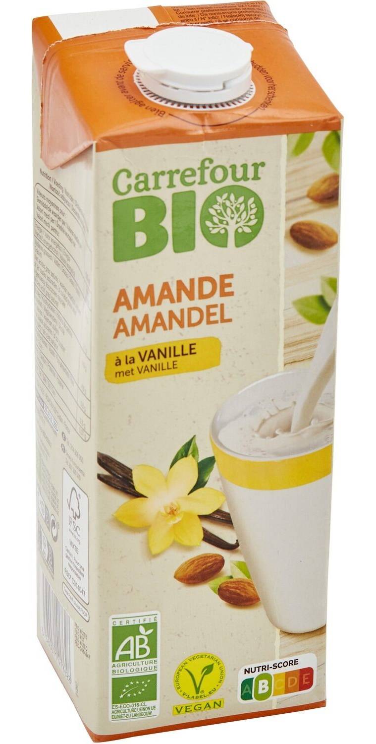 Carrefour Bio - Boisson amande à la vanille (1L)