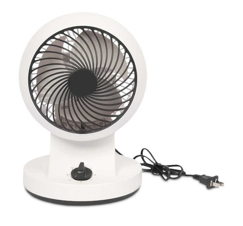 Red Top · Ventilador de escritório 360° de 3 velocidades, blanco