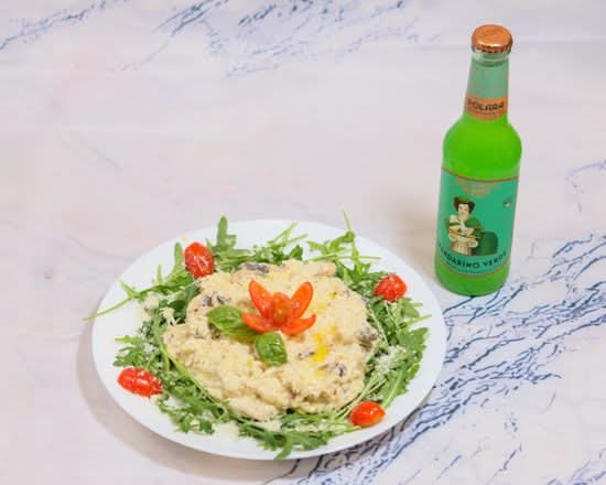 Risotto poulet champignons