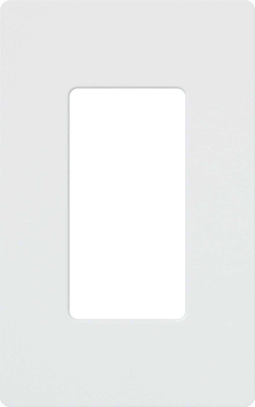 Lutron Claro 1 Gang Decorative Wall Plate, White