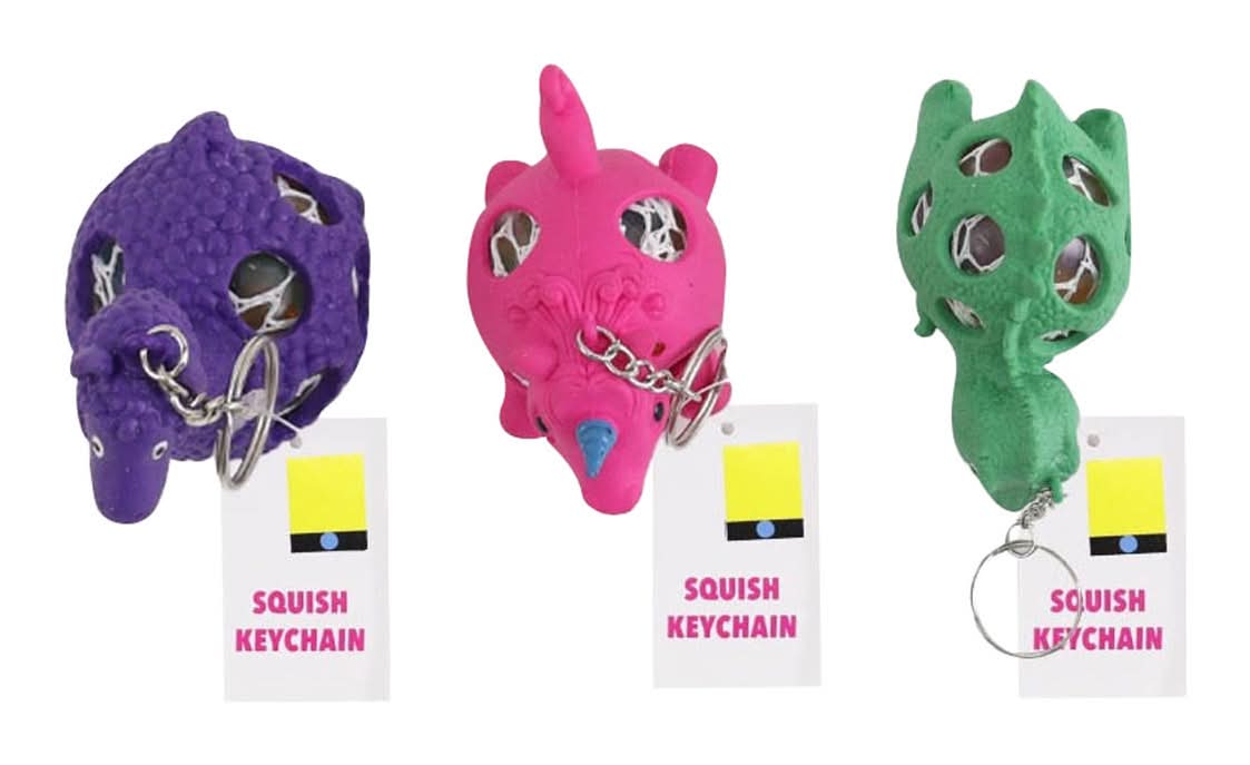 Fall Squish Critter Keychain Assorted