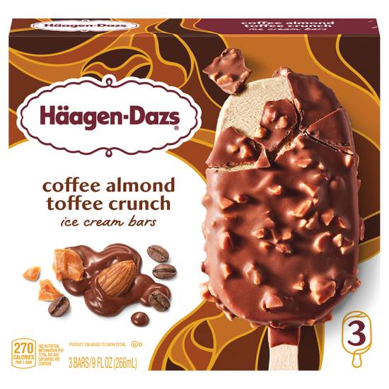 Häagen-Dazs Coffee Almond Crunch Ice Cream Bars (3 ct)