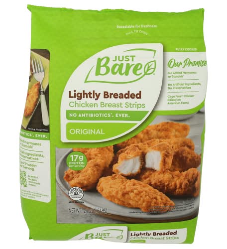 Just Bare Lightly Breaded Chicken Breast Strips