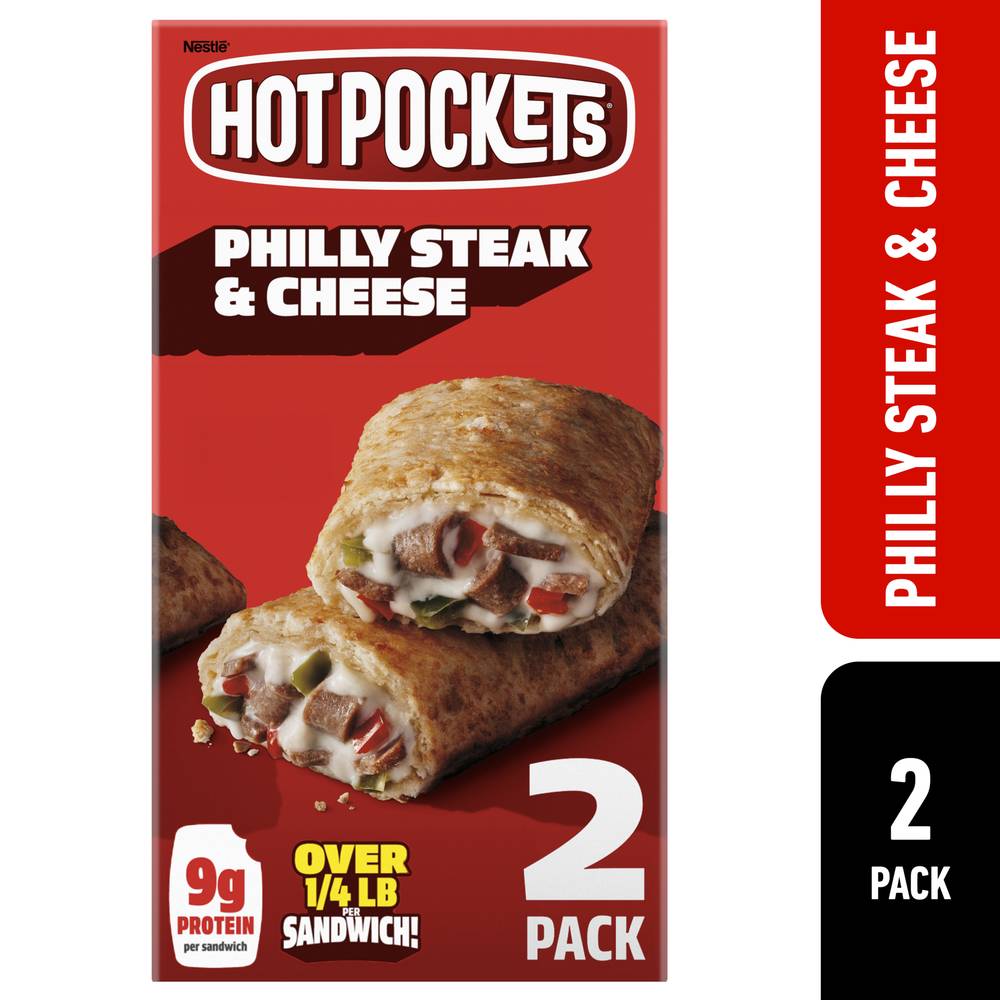 Hot Pockets Philly Steak & Cheese Sandwiches (9 oz, 2 ct)