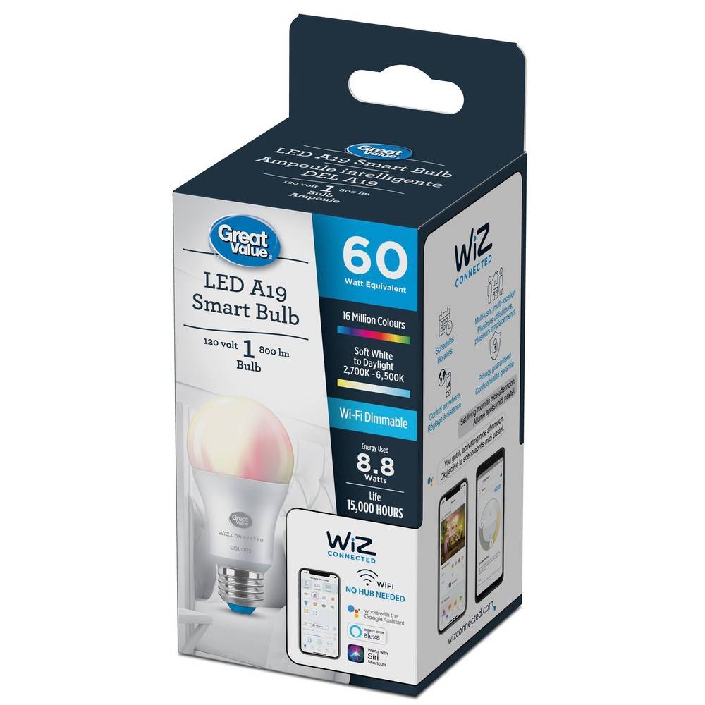 Great Value Led A19 Smart Bulb