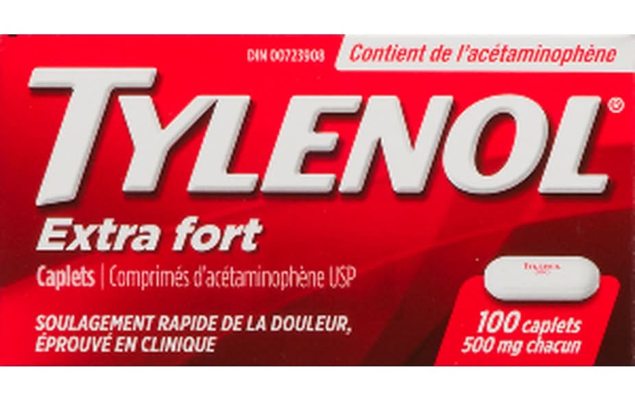 Tylenol Extra Strength Acetaminophen Caplets 500 mg (100 ct)